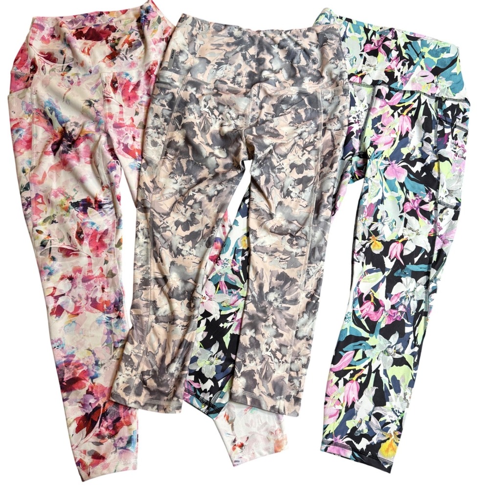 RBX Printed Active Leggings Lot of 3 Small Petite S/P Yoga‎ Gym